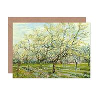Artery8 Vincent Van Gogh The White Orchard Fine Art Greeting Card Plus Envelope Blank Inside