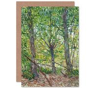 Artery8 Vincent Van Gogh Trees and Undergrowth Fine Art Greeting Card Plus Envelope Blank Inside