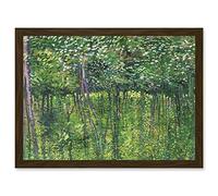 Artery8 Vincent Van Gogh Trees And Undergrowth Painting Artwork Framed Wall Art Print A4
