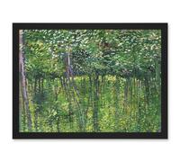 Artery8 Vincent Van Gogh Trees And Undergrowth Painting Artwork Framed Wall Art Print A4