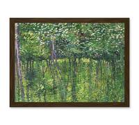 Artery8 Vincent Van Gogh Trees And Undergrowth Painting Artwork Framed Wall Art Print A4