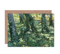 Artery8 Vincent Van Gogh Undergrowth Fine Art Greeting Card Plus Envelope Blank Inside