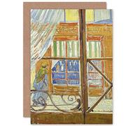 Artery8 Vincent Van Gogh View Of A Butchers Shop Fine Art Greeting Card Plus Envelope Blank Inside