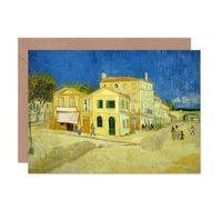 Artery8 Vincent Van Gogh The Yellow House Fine Art Greeting Card Plus Envelope Blank Inside