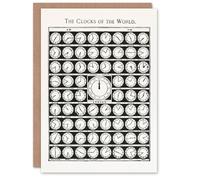 Artery8 Vintage 1910 Art Card The Clocks of the World from Medicology