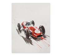 Artery8 Vintage Automobile Race Car Sport Watercolour Man Cave Large Wall Art Poster Print Thick Paper 18X24 Inch