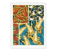 Artery8 Vintage Butterflies Bright Pattern Vintage Wall Art Print Seguy | Size: W12" x H16" Artery8 Multicolor W12" x H16"