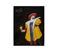 Artery8 Vintage Fort Carre Beer Advert Framed Canvas Wall Art Print Cappiello | Size: W12" x H16" Artery8 Multicolor W12" x H16"