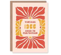 Artery8 Vintage Retro For Her Flower 60s Born 1966 Aged 59 Years Old 59th Birthday Card Mum Gran Wife