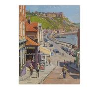 Artery8 Vintage Scarborough Yorkshire Coastal Road Living Room Large Wall Art Poster Print Thick Paper 18X24 Inch