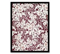 Artery8 Vintage Silk Flowers Floral Pattern Sir Matthew Digby Wyatt Framed Wall Art Print A4 : Classic textile motif highlighting artistic craftsmanship ideal for elegant interior styling