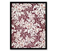Artery8 Vintage Silk Flowers Floral Pattern Wyatt Framed Wall Art Print in Red | Size: W12" x H16" Artery8 Red W12" x H16"