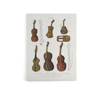 Artery8 Violin Viola Cello Encyclopedia Londinensis Canvas Wall Art in White | Size: W18" x H24" Artery8 White W18" x H24"