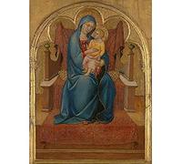 Artery8 Virgin And Child Religious Painting Art Print Canvas Premium Wall Decor Poster Mural