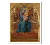Artery8 Virgin And Child Religious Painting Art Print Framed Poster Wall Decor 12x16 inch