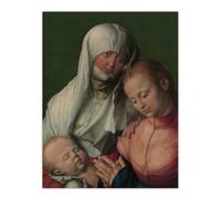 Artery8 Virgin & Child with Saint Anne Durer Wall Art Poster Print | Size: W12" x H16" Artery8 Multicolor W12" x H16"