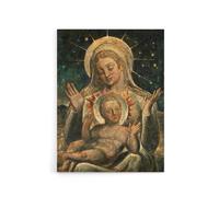 Artery8 Virgin Mary & Child Painting William Blake Canvas Wall Art Print | Size: W24" x H32" Artery8 Multicolor W24" x H32"