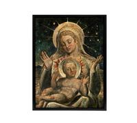 Artery8 Virgin Mary & Child Painting William Blake Framed Canvas Wall Art | Size: W12" x H16" Artery8 Multicolor W12" x H16"