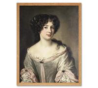 Artery8 Voet Portrait Marie Mancini Duchess Of Bouillon Art Print Framed Poster Wall Decor 12x16 inch