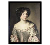 Artery8 Voet Portrait Marie Mancini Duchess Of Bouillon Art Print Framed Poster Wall Decor 12x16 inch
