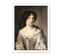 Artery8 Voet Portrait Marie Mancini Duchess Of Bouillon Artwork Framed Wall Art Print 18X24 Inch