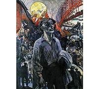 Artery8 Vogeler Hamburger Shipyard Workers 1928 Painting Unframed Wall Art Print Poster Home Decor Premium