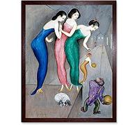 Artery8 Von Dardel Dreams Fantasies No.1 Skittle Alley Painting Unframed Wall Art Print Poster Home Decor Premium