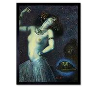 Artery8 Von Stuck Salome John Baptist Head Painting Art Print Framed Poster Wall Decor 12x16 inch