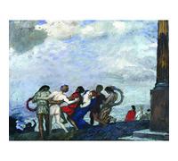 Artery8 Von Stuck The Dance Painting Premium Wall Art Canvas Print 18X24 Inch