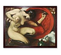 Artery8 Von Stuck Wounded Amazon Painting Unframed Wall Art Print Poster Home Decor Premium