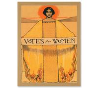 Wee Blue Coo Votes For Women Suffrage 19th Amendment Vintage Poster Artwork Framed Wall Art Print A4