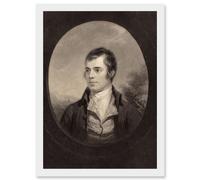 Artery8 Walker Cousins Nasmyth British Robert Burns Scottish Bard Poet Artwork Framed Wall Art Print A4