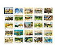 Artery8 50 Pcs British Railway Train Sea Travel Aesthetic Collage Kit Wall Art Prints A6 Set Pack 14.8 x 10.5 cm (5.8 x 4.1) Room Decor Collector GNER GWR Rail Poster