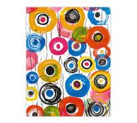 Artery8 Wall Art Print Abstract Target Circles Colourful Bright Fun Design Poster | Size: W12" x H16" Artery8 Multicolor W12" x H16"