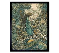Artery8 Wall Art Print An Aquatic Wonderland Beneath the Ocean's Surface Art Framed in Black | Size: W12" x H16" Artery8 Black W12" x H16"