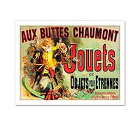 Artery8 Wall Art Print Aux Buttes Chaumont Jouets Monica's Apartment Friends Artwork Framed 18X24 Inch in White | Size: W18" x H24" Artery8 White W18" x H24"