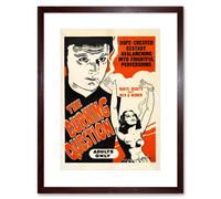 Artery8 Wall Art Print Burning Question Drugs Film Poster Art Black Framed 9x7 inch in Brown | Size: W7" x H9" Artery8 Brown W7" x H9"