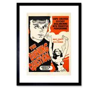 Artery8 Wall Art Print Burning Question Drugs Film Poster Art Black Framed 9x7 inch | Size: W7" x H9" Artery8 Black W7" x H9"