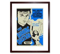Artery8 Wall Art Print Burning Question Reefer Madness Blue Vintage Advertising Framed in Brown | Size: W7" x H9" Artery8 Brown W7" x H9"