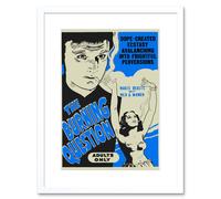 Artery8 Wall Art Print Burning Question Reefer Madness Blue Vintage Advertising Framed in White | Size: W7" x H9" Artery8 White W7" x H9"