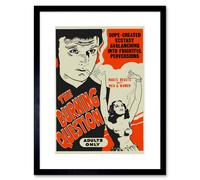 Artery8 Wall Art Print Burning Question Reefer Madness Red Vintage Advertising Framed in Black | Size: W7" x H9" Artery8 Black W7" x H9"