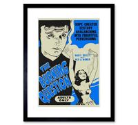 Artery8 Wall Art Print Burning Question Weed Madness Blue Vintage Advertising Framed 9X7 Inch