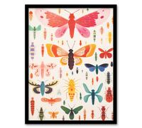 Artery8 Butterflies Bees Beetles And Bugs By Sofia Francis Insect Artwork Painting Artwork Framed Wall Art Print A4