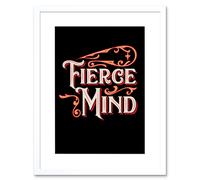 Artery8 Wall Art Print Cirque Set Fierce Mind Art Black Framed 9x7 inch in White | Size: W7" x H9" Artery8 White W7" x H9"