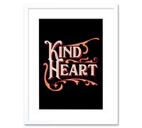Artery8 Wall Art Print Cirque Set Kind HeArt Black Framed 9x7 inch in White | Size: W7" x H9" Artery8 White W7" x H9"