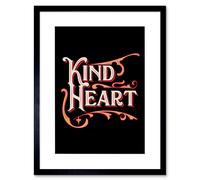 Artery8 Wall Art Print Cirque Set Kind HeArt Black Framed 9x7 inch | Size: W7" x H9" Artery8 Black W7" x H9"
