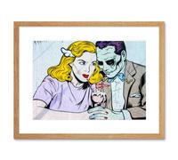 Artery8 Wall Art Print Delberghe Graffiti Zombie Coney Island USA Framed in Beige | Size: W7" x H9" Artery8 Beige W7" x H9"