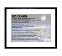 Artery8 Wall Art Print Desiderata Ehrmann Placidly Noise Haste Quote Artwork Framed 9X7 Inch in Black | Size: W7" x H9" Artery8 Black W7" x H9"