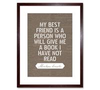 Artery8 Wall Art Print Dictionary Page Quote Abraham Lincoln Best Friend Book Artwork Framed 9X7 Inch in Brown | Size: W7" x H9" Artery8 Brown W7" x H9"