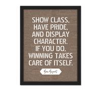 Artery8 Wall Art Print Dictionary Page Quote Bear Bryant Winning Takes Care Itself Large Framed Wall Décor Art in White | Size: W18" x H24" Artery8 White W18" x H24"